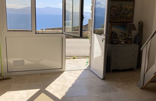 Cargese Apartment | Cozy Studio with Mezzanine and Port of Cargèse Views