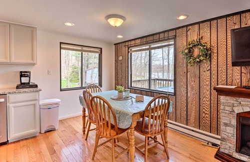 Locust Lake Village Cottage | Perfect Pocono Lake Home with Dock and Fire Pit Amenities
