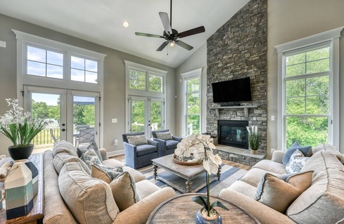 Livingston House | Pointe of View: Immaculate Waterfront Retreat with Pool & Firepit