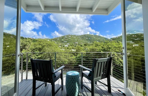 Estate Chocolate Hole and Great Cruz Bay House | Pond Bay Paradise Villa: Oceanfront Bliss with Hot Tub