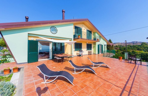 Piedimonte Etneo Villa | Pool, amazing sea view, prestigious