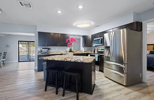 Indian River Estates House | Pool House w/Fireplace, BBQ Grill, WIFI, Cable, and EV Charger-20 min to Beach