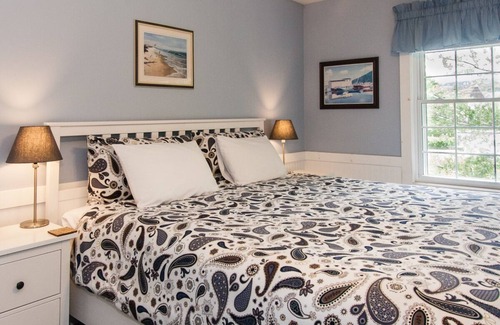 Wolfville Bed & Breakfast | Downtown Port Williams Room with King Bed and Patio Access