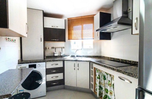 Playas del Palo Apartment | Beachside Retreat: Apt Rocio with Ocean View & Spa