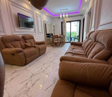 Al-Manasrah Apartment | Charming Portosaid Chalet with Pool & Oceanfront Views
