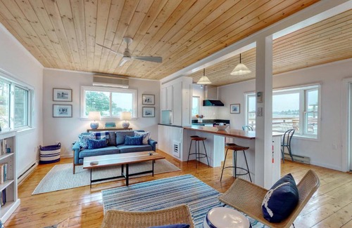 Boothbay Harbor House | Unforgettable Portside Retreat with Private Beach Access
