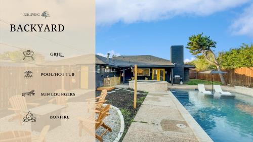 Northwest Dallas House | Modern West Dallas Villa with Private Pool and Cinema