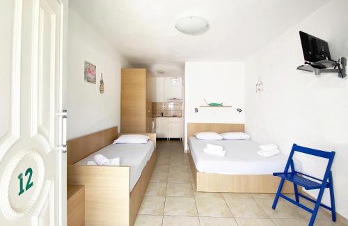 Possidi Apartment | Exceptional Posidi Studios: Oceanfront, Pet-Friendly Retreat