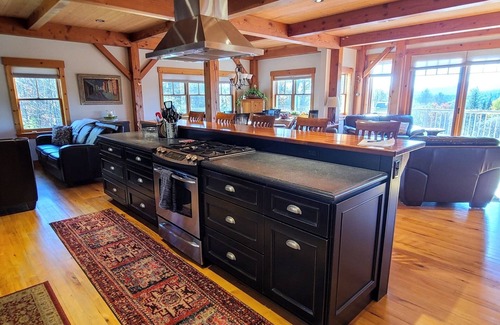 Morrisville House | Post and Beam: Breathtaking Views with Hot Tub Retreat