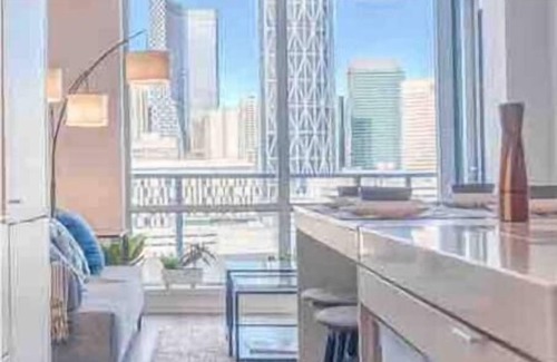 Bridgeland Condo | Scenic Hotel with Chic Decor and Pet-Friendly Amenities