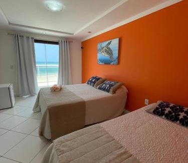 Barra de Tabatinga Hotel | Oceanfront Bliss at Praia das Tartarugas - Rated 9/10!