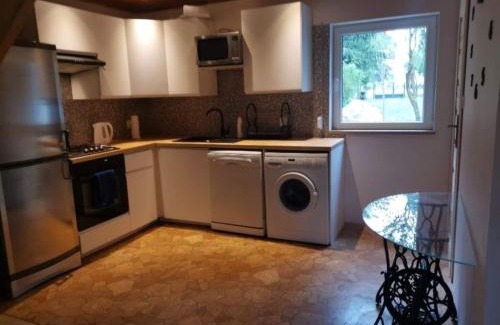 Pradocin Apartment | Scenic Prądocin: Lakefront Home with Private Beach Access