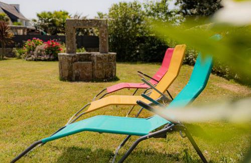 Etel House | Pradic 15 personnes , Cheminée , Jardin , Plage à pied