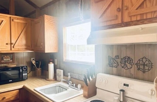Mena Cabin | Explore Prairie Creek Cabin: Ride SxS, Kayak & Fish!