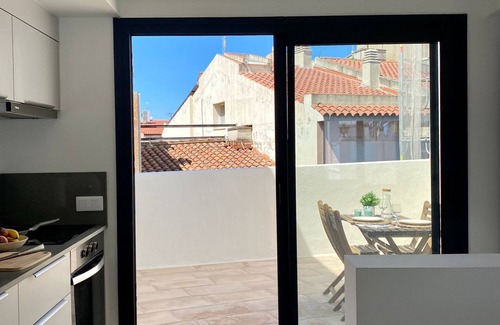 Mataro Apartment | Elegant Attic with Terrace, Pet-Friendly & Spa Amenities