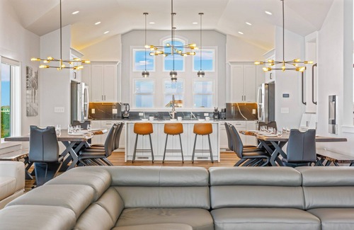 Avon House | Premier Soundfront w/Pool, Hot Tub, Elevator, EV Charger, Theater & Game Rooms