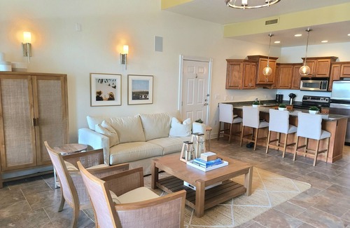 Elkhart Lake Condo | Scenic Patio Overlooking Elkhart Lake - Steps to Dining!