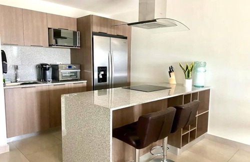 San Pedro Garza Garcia Apartment | Prime 2BR Retreat with Pool Near Shops & Restaurants