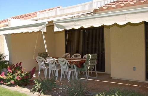 Palm Desert Condo | Prime Location: Cozy Unit on Serene Greenbelt with Pool