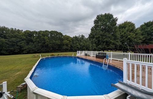Saint Marys  Saint Joseph County House | The Gathering Place: Fun Retreat with Pool & Game Tables