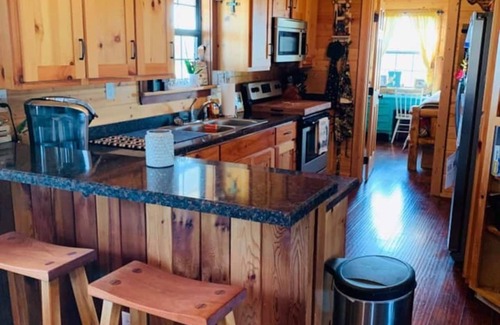 Midlothian Cabin | Serene Lakefront Log Cabin Retreat on 165 Acres of Nature