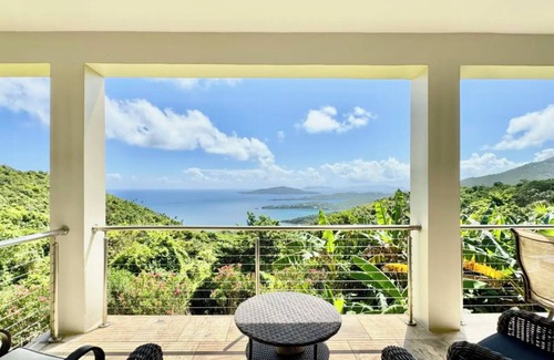 Estate Neltjeberg Apartment | Private apartment on northside of St. Thomas overlooking 4 bays with WiFi, AC