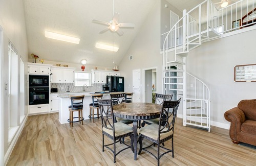 Galveston House | Beachfront Haven: Open Plan Home Steps from Sand & Surf