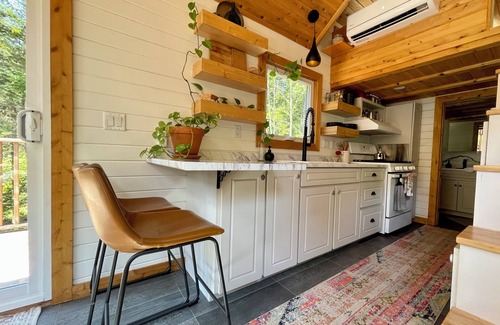 Clifton Royal House | Private Brook-Side Tiny House in the Woods with Gazebo