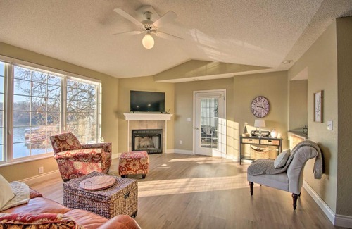 Lake Ozark House | Scenic Waterfront Townhome with Private Dock & Lake Views