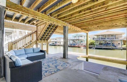 Terramar Beach House | Idyllic Galveston Waterfront Retreat with Private Dock