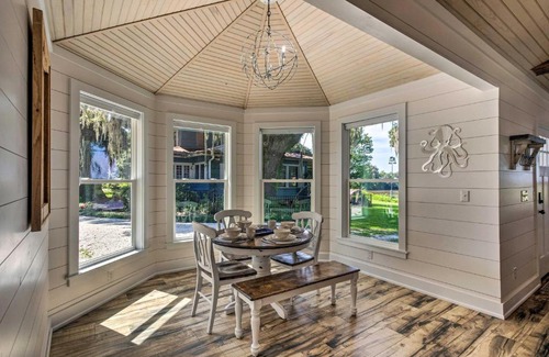 Darien House | Idyllic Riverfront Cottage with Private Dock & Pet-Friendly