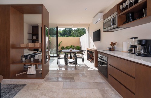 Ek Balam Village Apartment | Private Garden | Pool Access | Near Jaguar Park