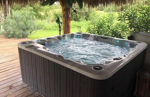 Galveston House | Relaxing Escape with Hot Tub, Ocean View & Tiki Area