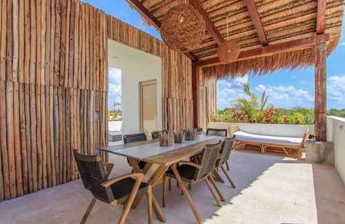 Zama Condo | Discover Tulum Lush Hideaway: Jungle Escape with Pool