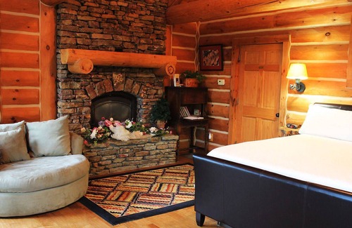 Ferndale Cabin | Exclusive Log Cabin Retreat with Hot Tub Near Little Rock
