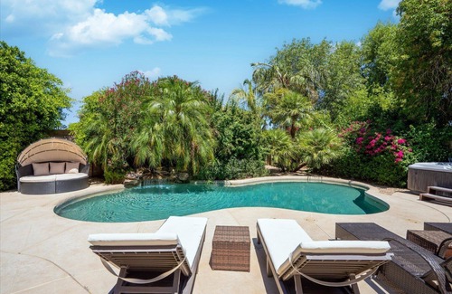 Arabian Views House | Relaxing Private Oasis with Pool, Spa, and Game Room