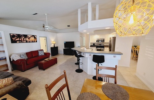 Sebastian Highlands House | Private Oasis! Heated Pool, Lanai with Poolside Bathroom, Grill, Mins to Beach!