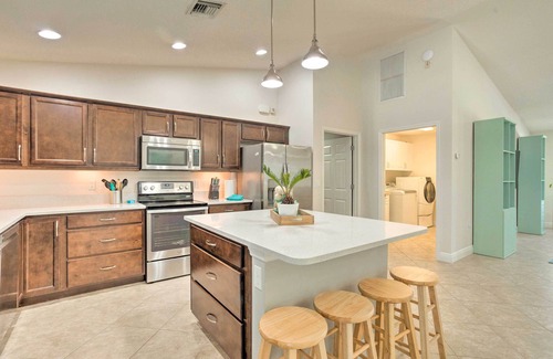 Fort Pierce Shores House | Inviting Island Beach House: Private Pool Steps from Ocean