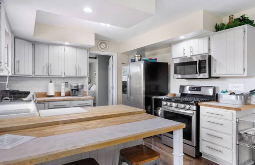 Huron House | Idyllic Ranch Retreat with Hot Tub and Scenic Deck