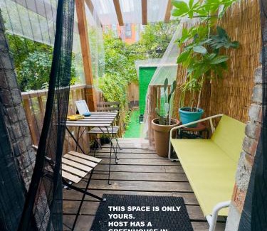 Bushwick House | Inviting Room with Private Bath and Cozy Backyard Retreat