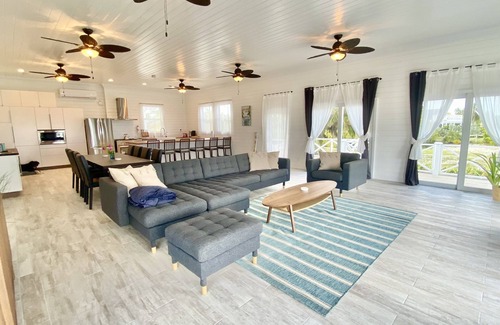 North Palmetto Point Villa | Secluded Beachfront Villa on Beautiful Pink Sand Shore