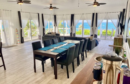 North Palmetto Point Villa | Secluded Beachfront Villa on Beautiful Pink Sand Shore