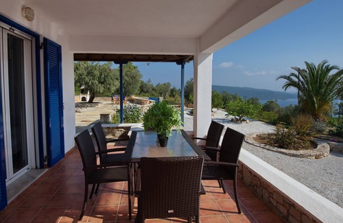 Votsi Villa | Private villa, 4 bed s , stunning views , gardens , rural quiet location