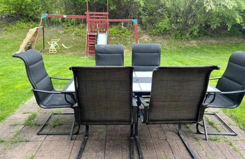 Fishers House | Unwind in Comfort: 4 King Beds & Hot Tub Near Highway