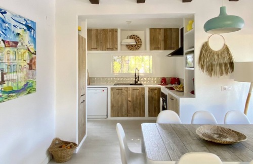 Javea Town Center Villa | Tranquil Retreat with Pool and Ocean View in Lush Gardens