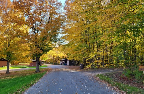 Glenwood City Cabin | Quaint 1-bedroom camper cabin in County Park!