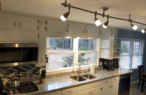 Fayetteville House | Charming Remodeled Home with Breakfast & Kid-Friendly Space
