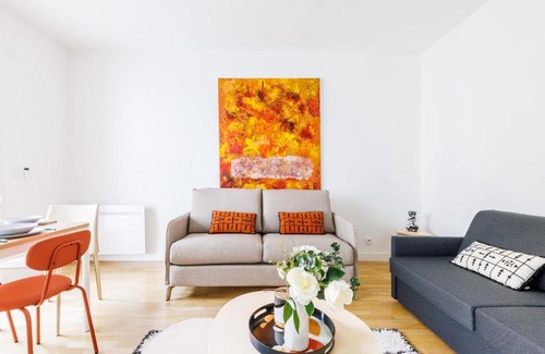 Vanves Apartment | Charming 1BR Vanves Home with Garden - Family Friendly Stay