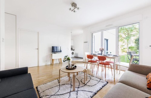 Vanves Apartment | Charming 1BR Vanves Home with Garden - Family Friendly Stay