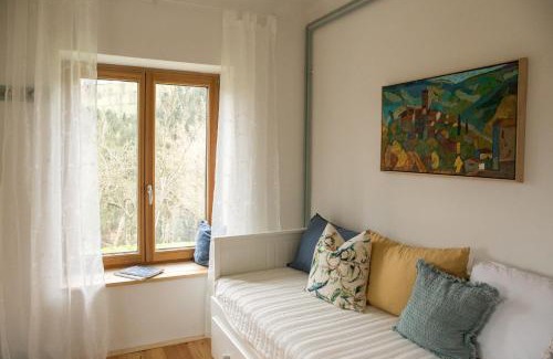Prevalje Apartment | Cozy Blue in Green Apartment near Single Trail Park Jamnica